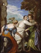 Paolo  Veronese llegory of Vice and Virtue (mk08) oil on canvas